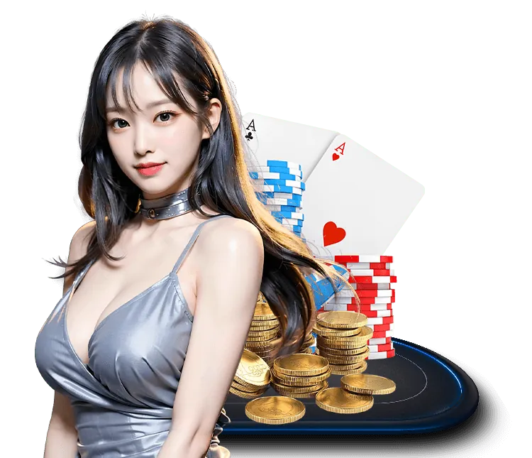 Bàn chơi Dragon Tiger với hai lá bài được chia cho Rồng và Hổ tại fafa191